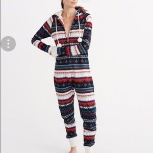 Abercrombie and Fitch Cozy Winter Onesie Pajamas